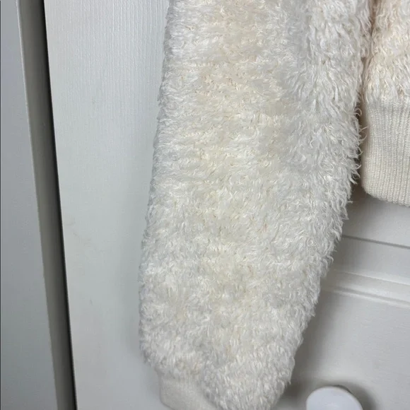 J. Crew Cream Zip Up Cropped Teddy Jacket - Size S - Picture 5 of 8